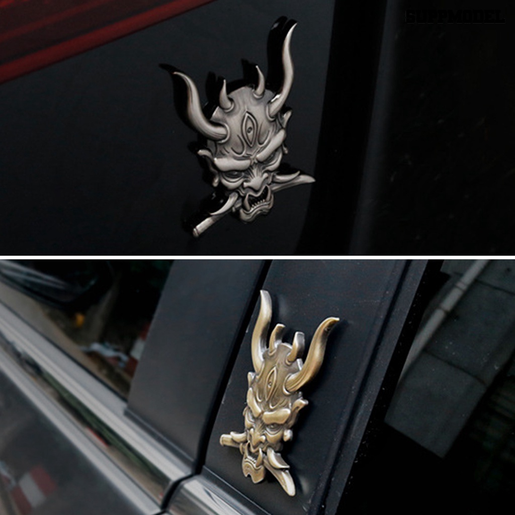 [SM Auto] Kreatif Stiker Mobil Tahan Air Perekat Diri Dekoratif 3D Jepang Dimodifikasi Pejuang Tengkorak Hantu Stiker Aksesoris Mobil