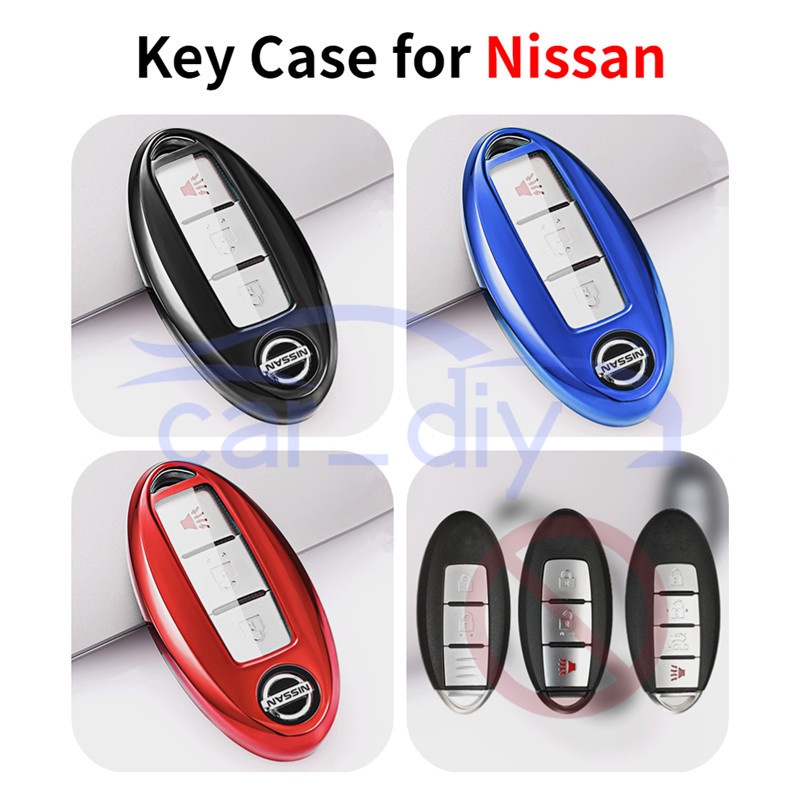 Kasus Kunci TPU Penutup Jarak Jauh Mobil Gantungan Untuk Nissan Sylphy Murano Teana Altima Qashqai X-trail Tiida Cangkang Pelindung Car Remote Key Case