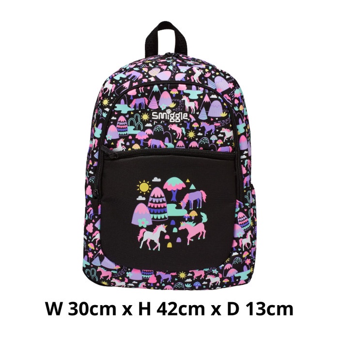 Tas Ransel Smiggle Disney Cinderella Princess Classic Like Original - PASTEL UNICORN