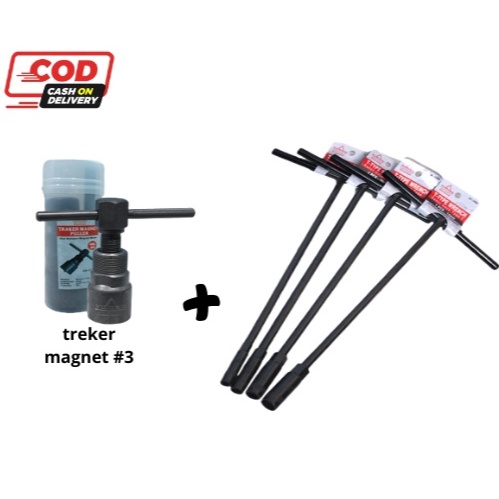 NEW PROMOO!!! PAKET KUNHCI MAGNET + KUNCI T 8 MM 1 PCS TRKER MAGNET NO 3 DAN 4 TREKER HONDA SUSUKI YAMAHA KAWASAKI