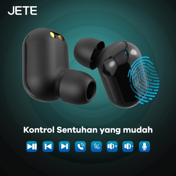 TWS JETE CS2 Wireless | Earphone Bluetooth 5.3 JETE  - Garansi Resmi 2 Tahun