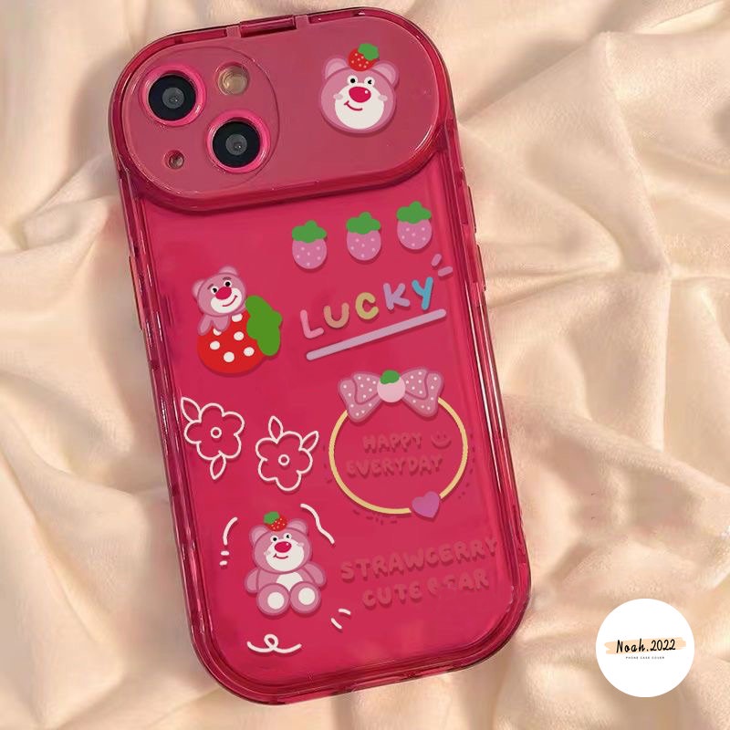 IPHONE Case Losto Alien Kartun Disney Toy Story Lucu Kompatibel Untuk Iphone7 8 Plus 11xr 12 13 14 11 Pro MAX 14 Plus X XS MAX SE 2020 Dengan Ornamen Boneka 3D Flip Make Up Mirror Soft Case