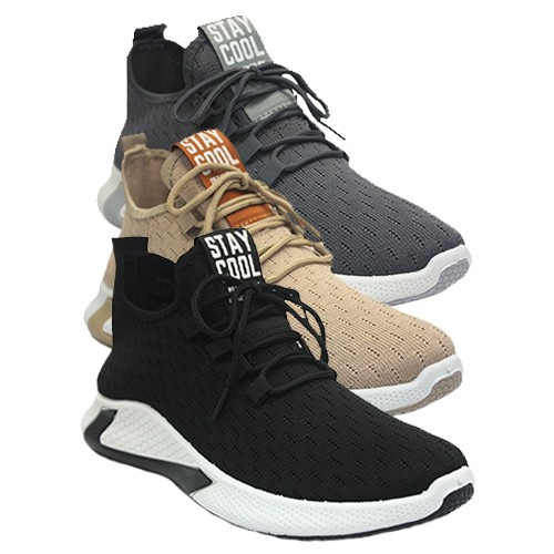 (COD) Dr. Kevin Sepatu Sport Pria Men Sneakers 889-022 - Hitam - Coffee, 42