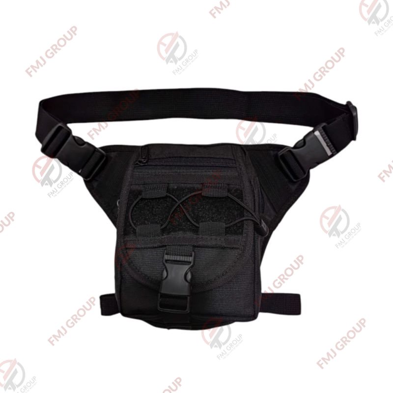 Tas Selempang pinggang / Tas Paha Waist Bag Pinggang Hitam