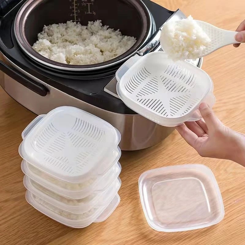 Beberapa Gaya Double Layer Drain Sealed Box/Kulkas Dapur Jahe Bawang Putih Makanan Fresh-keeping Tempat Penyimpanan