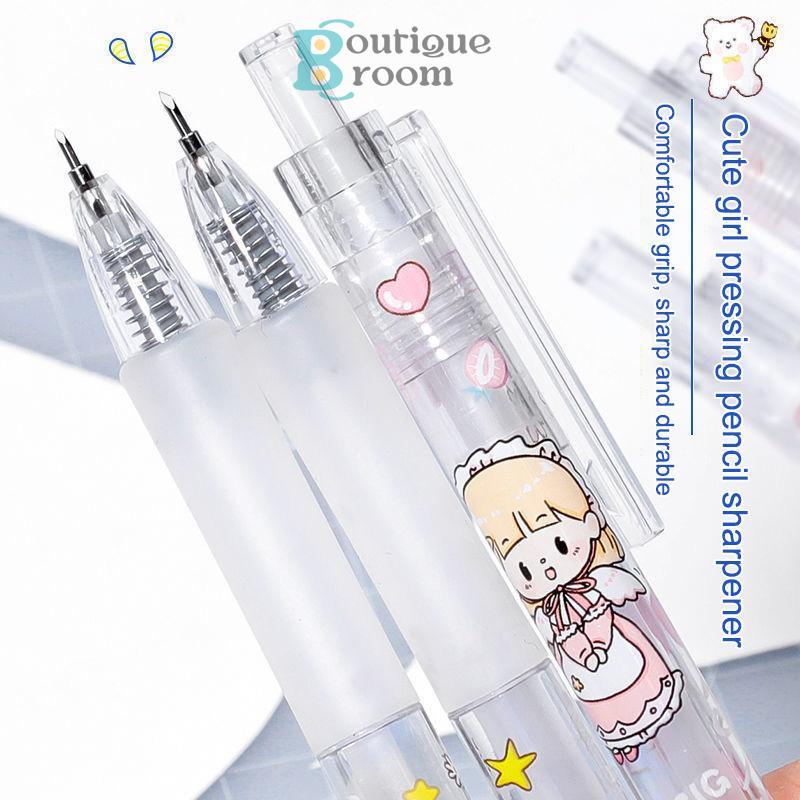 

Ready✨Pisau Kecil Tekan Pulpen Ukir Gadis Cantik Sederhana Buku Tempel Pemotong Kertas Pemotong UkirBER