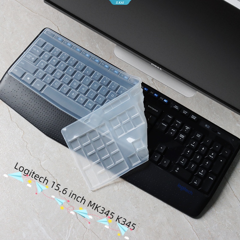 Lengan Keyboard Laptop Yang Dapat Dicuci Dan Dilepas Untuk Logitech 15.6 Inch MK345 K345 Kulit Perlindungan Keyboard Silikon Desktop Dengan Film Tahan Debu [ZK]