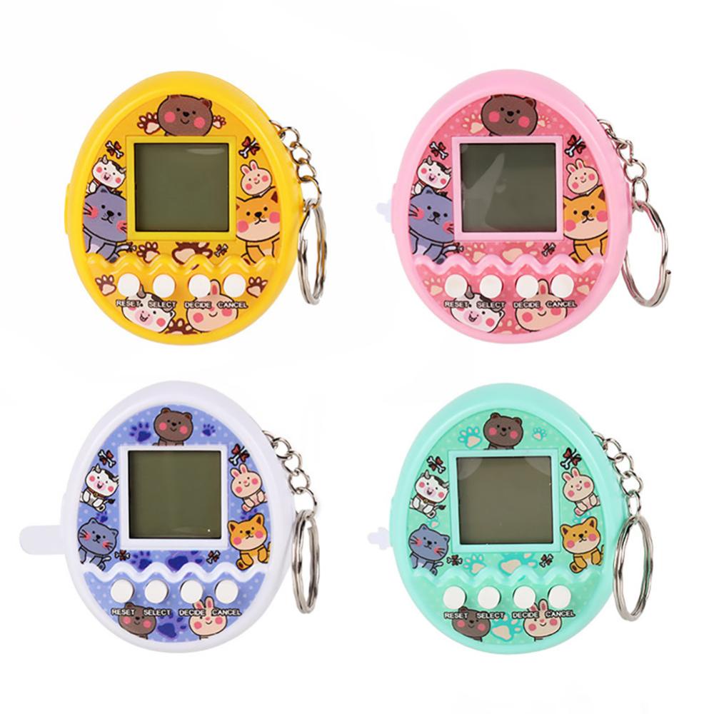 Timekey Kreatif Elektronik Permainan Hewan Peliharaan Tamagotchi Mainan 168in1 Virtual Pet Electronic Toys Mini Handheld Game Untuk Anak Kids Q1S3