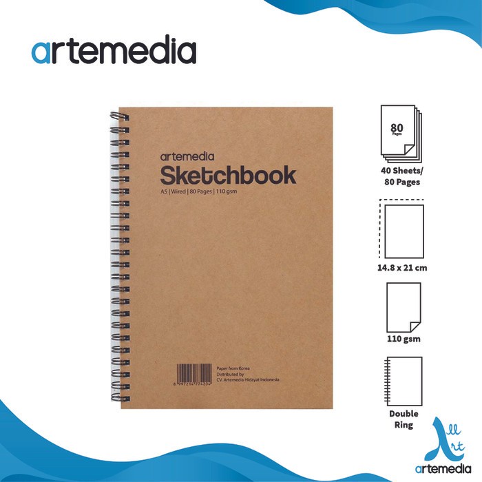 

Paket Healing Artemedia Sketchbook & Pigma Micron Drawing Pen - PAKET SET