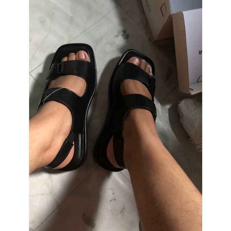 Sandal Tali Wanita Platform Sandal Croco Motif Terbaru Empuk