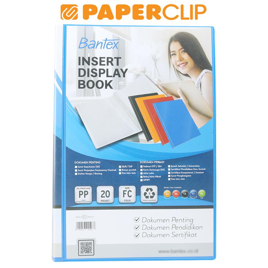 

DISPLAY BOOKS / CLEAR HOLDER INSERT BANTEX 3183I 11 F4 20 COBALT BLUE