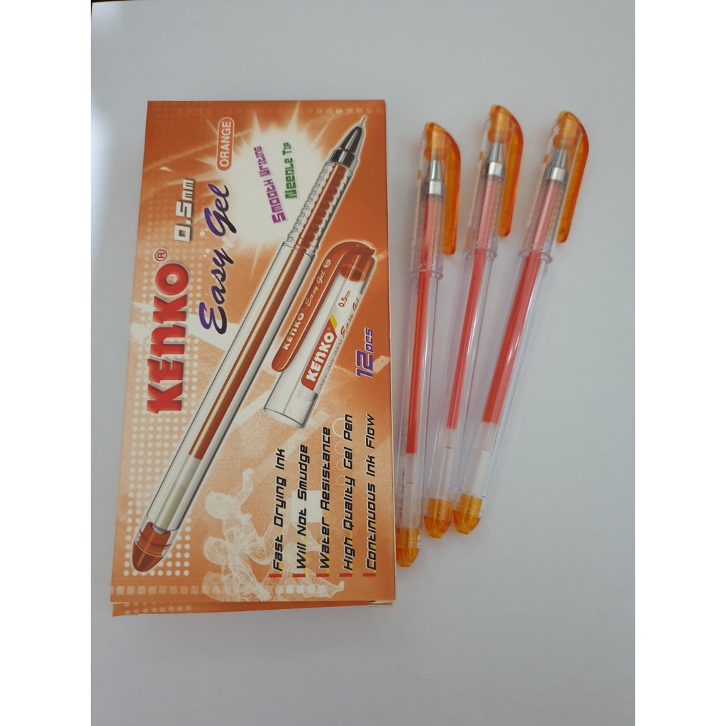 Pulpen Easy Gel KENKO 1 Lusin / PER PCS