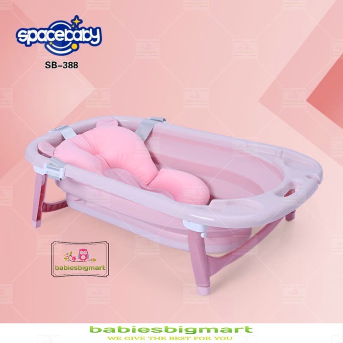 SpaceBaby Folding Bath SB 388 Tempat Bak Mandi Lipat Bayi Space Baby Ada Bantalan