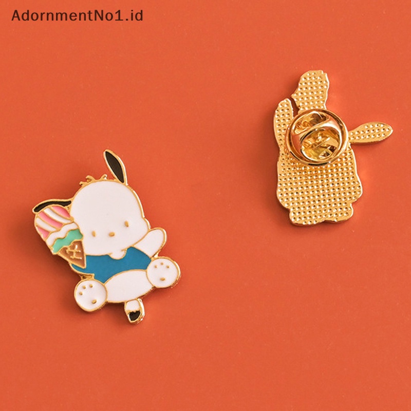 [AdornmentNo1] Lucu Baru Pachacco Bros Jepang Lucu Kartun Paduan Bros Gadis Hati Mahasiswa Lencana Serbaguna Pakaian Tas Aksesoris [ID]