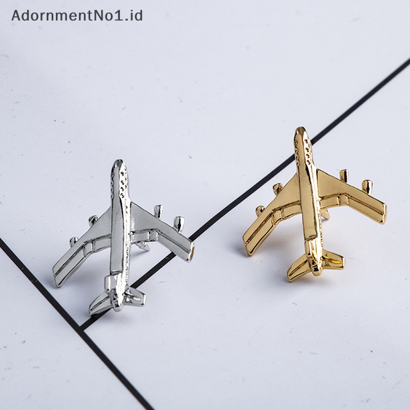 [AdornmentNo1] Logam Pesawat Bros Diy Fashion Pin Alloy Lencana Vintage Pin Gesper Badge Gesper Aksesoris Perhiasan [ID]