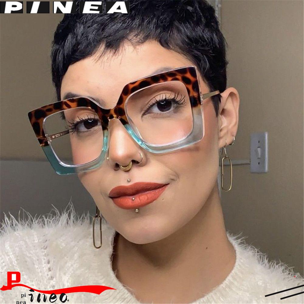 Nanas Persegi Kacamata Wanita Kecantikan Perempuan Spectacles Dekorasi Vintage Sunglasses Frame