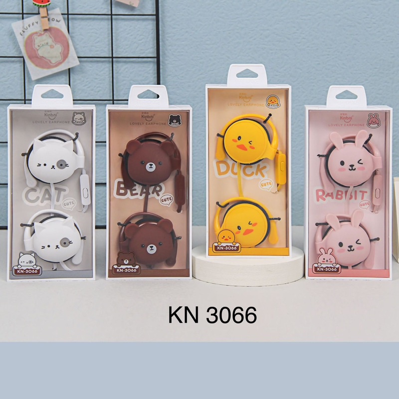 [KN-3066 ] Headset Earphone cartoon imut  / Earphone Lucu lovely