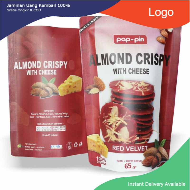 

Almond Crispy Cheese Red Velvet ~ Oleh Oleh Khas Malang ~ Snack Kekinian Enak Murah
