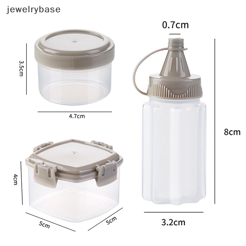 [jewelrybase] 1set Botol Bumbu Botol Saos Mini Kotak Bumbu Spice Jar Sauce SqueezeBottle Boutique