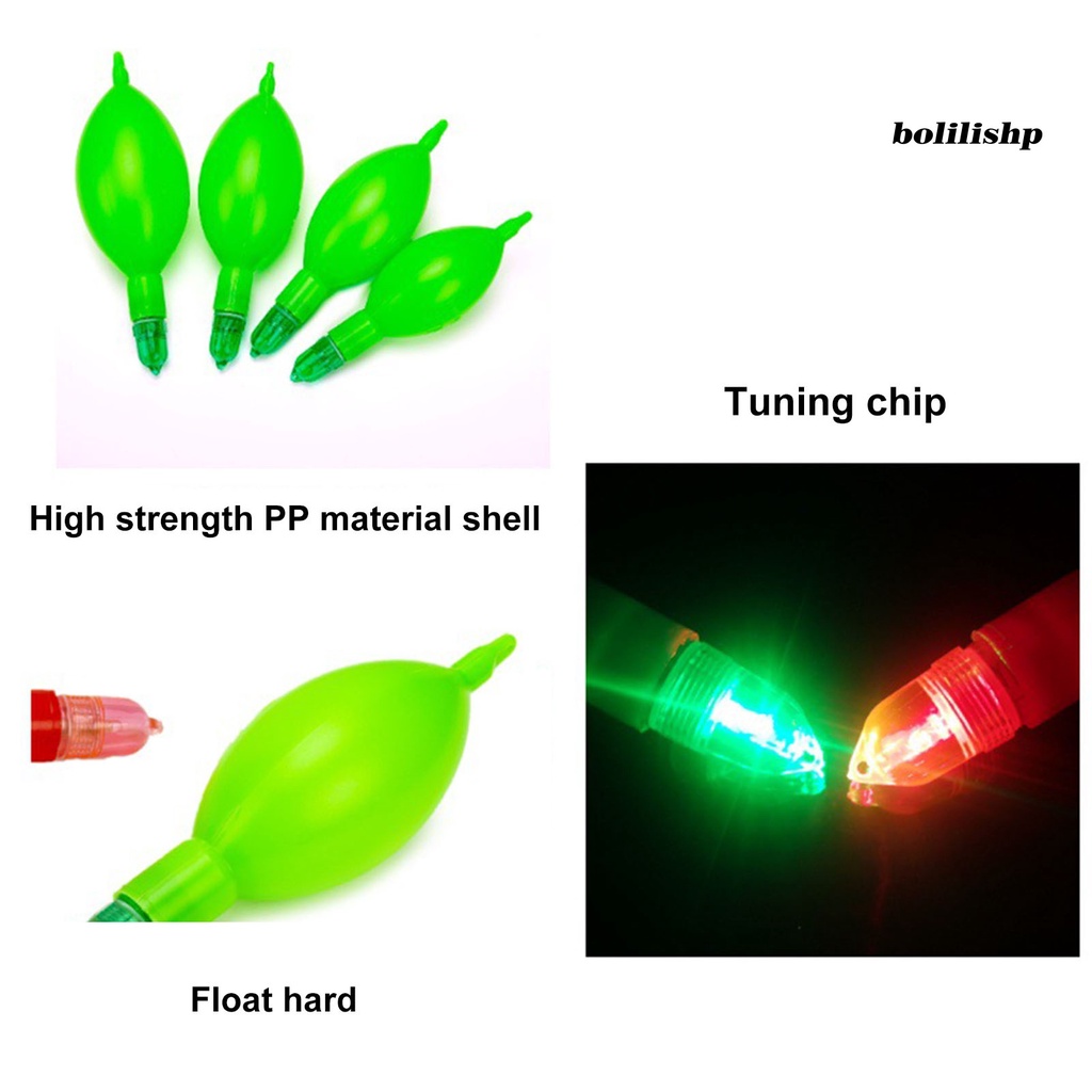 Bo-pengapung Ikan Kucing Tahan Jatuh Bercahaya Daya Apung Kuat Tahan Tekanan Bentuk Telur Bebek Laut Memancing Mengapung Perut LED Memancing Luar Ruangan