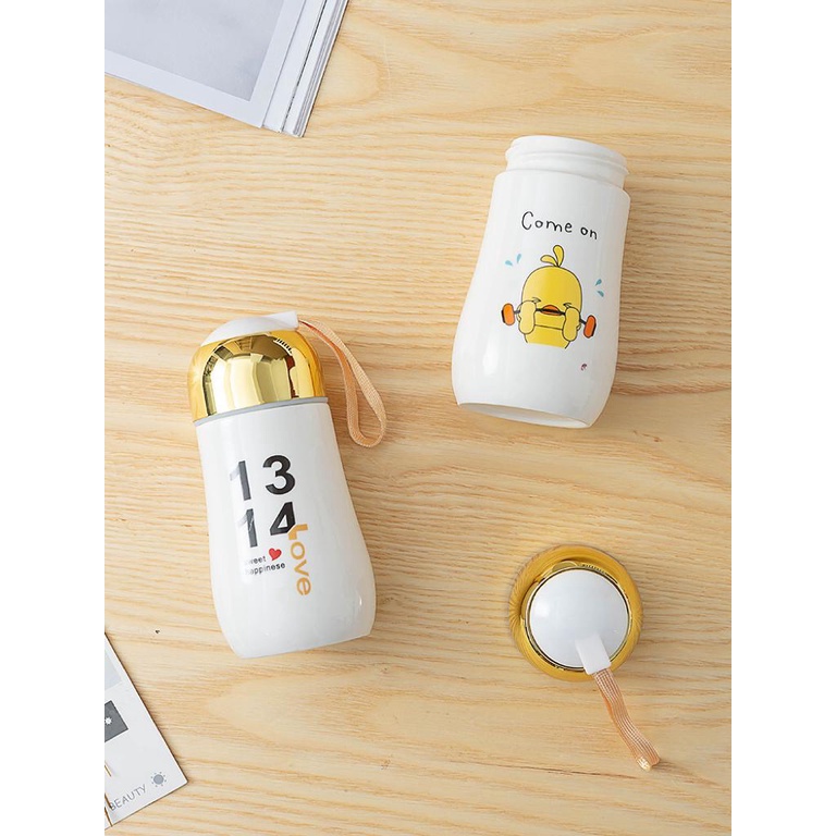 Botol GELAS Cangkir Air Botol MInuman Anak dan Dewasa Imut Cute Beraneka Motif Lucu Bahan MUG Keramik KUALITAS  IMPOR Tahan Panas Dingin Cocok Untuk DIbawa  kemana mana dan sangat nyaman