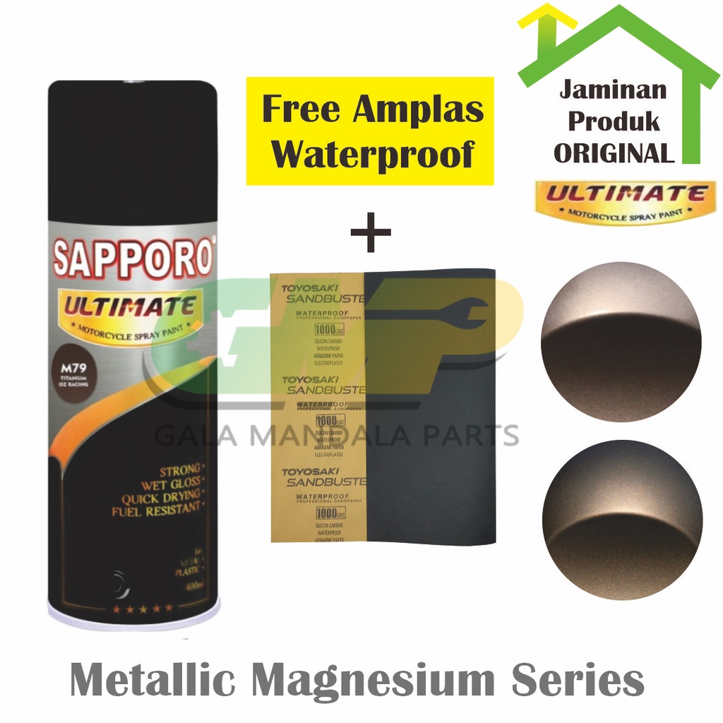 

SAPPORO Ultimate Metallic Magnesium Series Cat Semprot Pilox M55 56 79 Aerosol