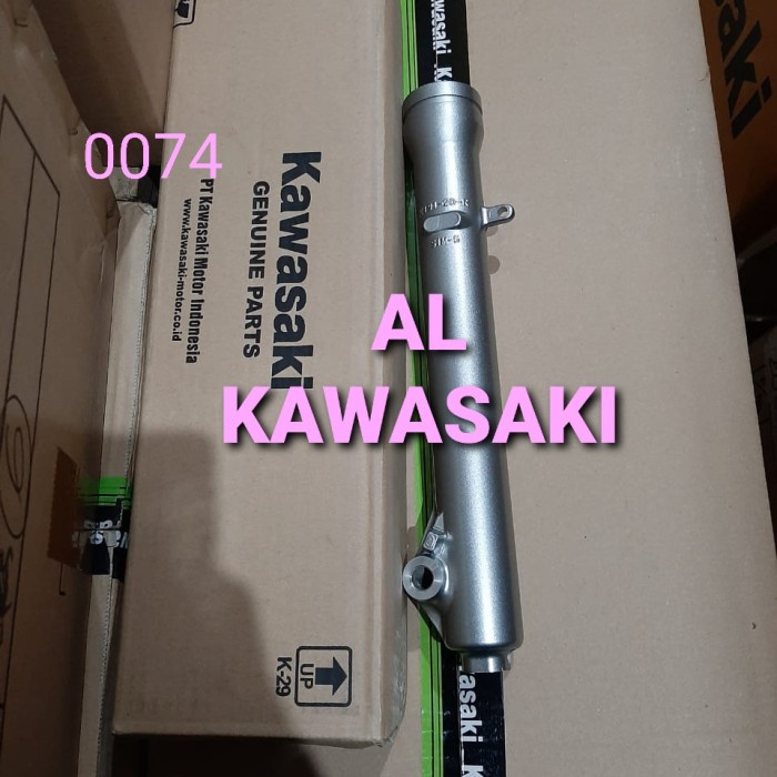 tabung shock bottom botom shok sok depan kiri klx150 klx 150 L S ori Kawasaki