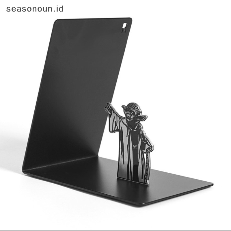 Seasonoun 1pc Rak Buku Besi Star Wars Master Yoda Rak Buku BOOKENDS Book Holder.