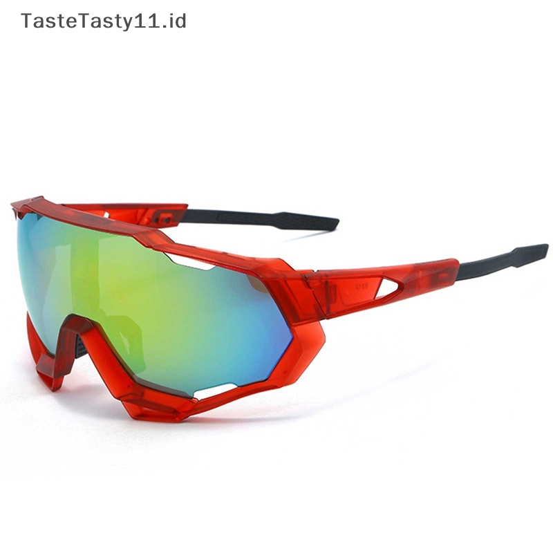 Tastetasty Pria Kacamata Sepeda Lensa Polarized Bersepeda Sunglasses Sports Eyewear.