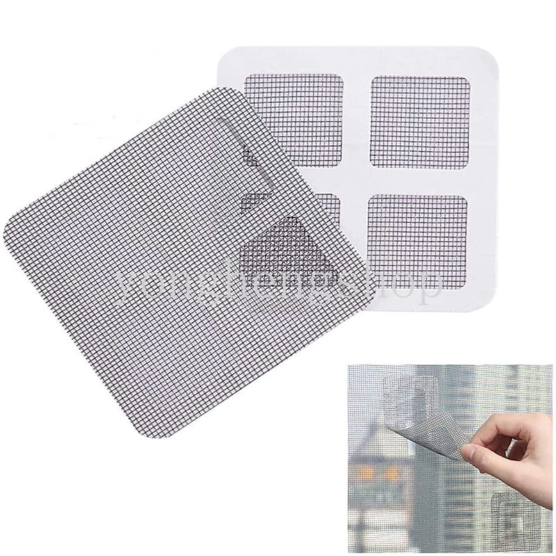 3 Pcs/set 10 cm * 10 cm Mesh Layar Jendela Perbaikan Stiker Anti Serangga Lalat Bug Perbaikan Patch Self-adhesive Pintu Kasa Nyamuk Perbaikan Tape