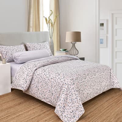 Linotela Seprai Set Katun Putih Ivory Broken White BEDDING SET COTTON