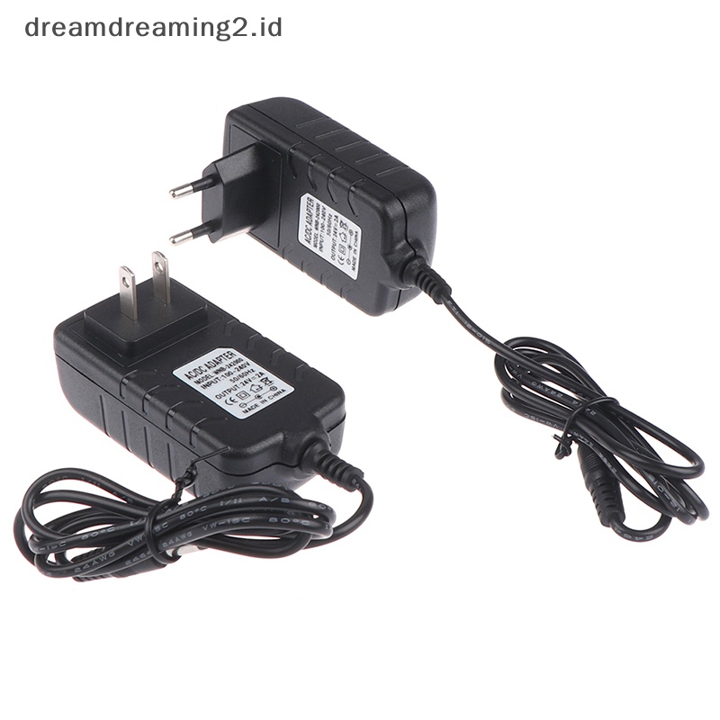 (drea) 1pc Adaptor Power Supply 24V 2A Untuk Lampu LED UV Pengering Kuku Nail Art Tools//