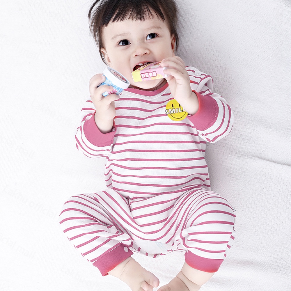 Lakhu Jumper Bayi Lengan Panjang Baju Bayi Import Romper Sleepsuit Bayi