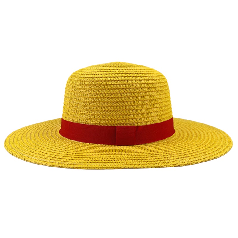 Topi Jerami Musim Panas One Piece Luffy straw hat COSPALY anime Berdandan Sedotan Orang Tua-Anak Kerai Topi Topi Kinerja