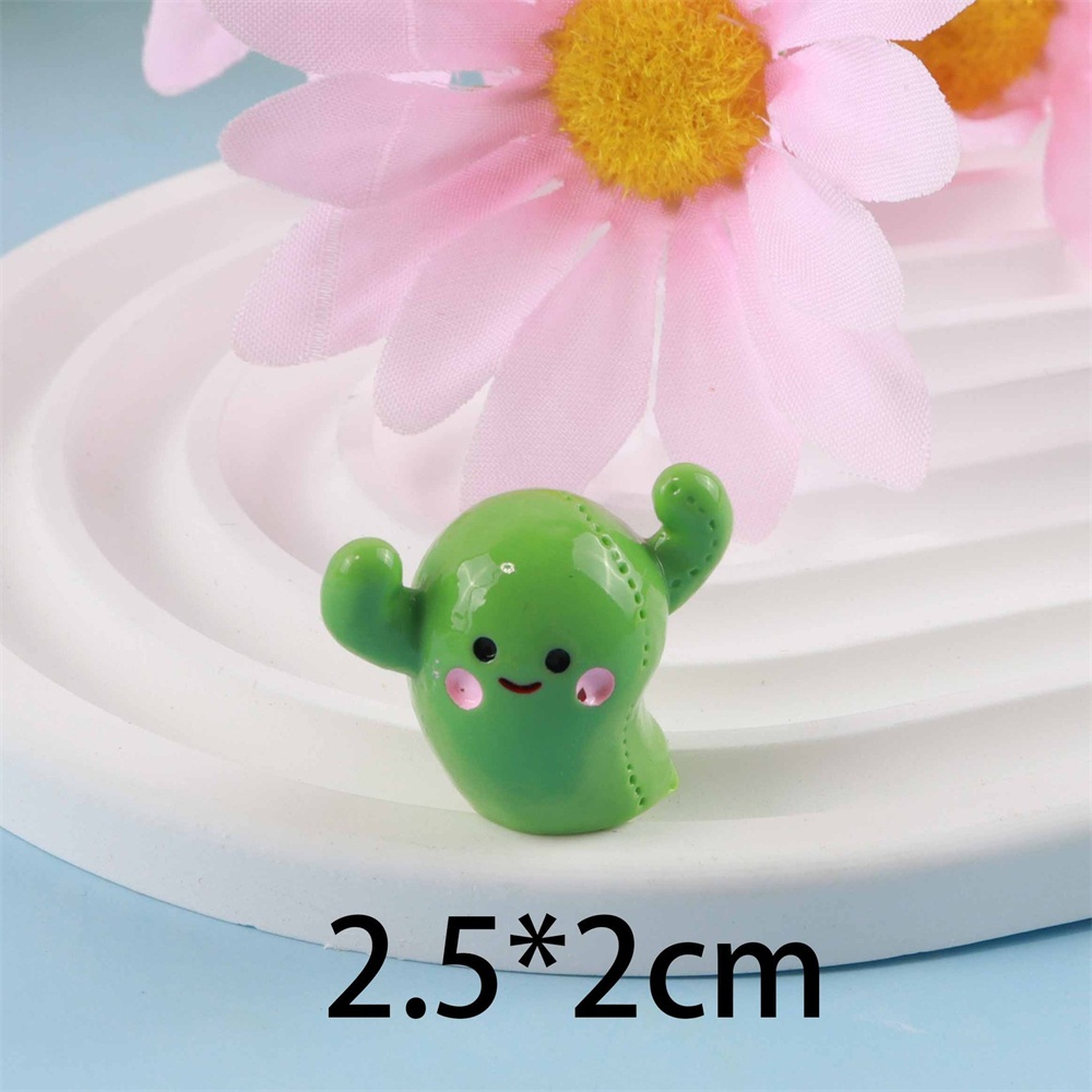 Accessories Diy Aksesori Perhiasan Resin Lucu Boneka Salju Mini Kaktus Siput Bahan Tiga Dimensi Properti Foto Ornamen Kotak Penyimpanan Dekorasi