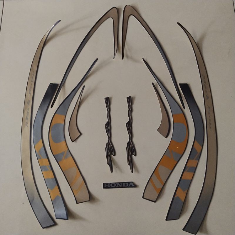 stiker striping motor honda scoopy 2021 grey brown list body standar  Berkualitas
