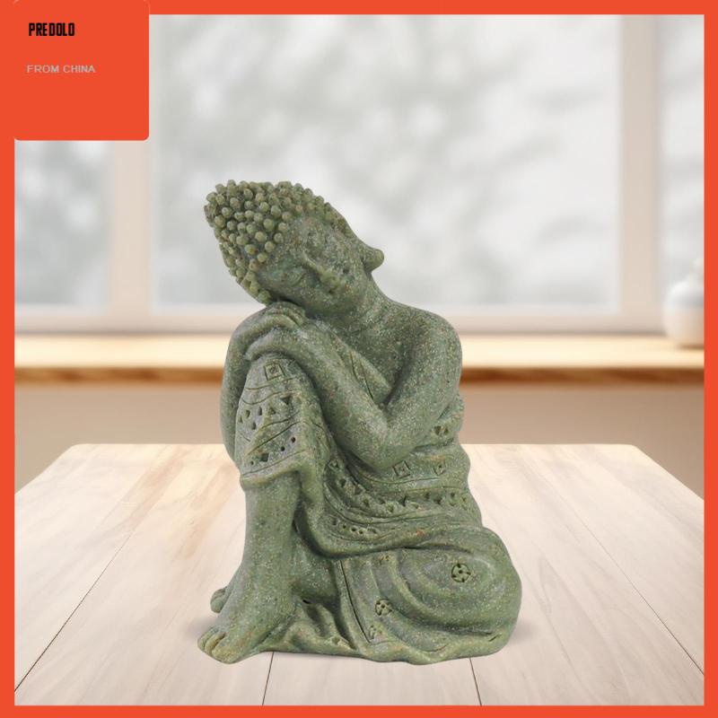 [Predolo] Patung Buddha Resin Patung Buddha Hadiah Patung Buddha Untuk Kantor Desktop