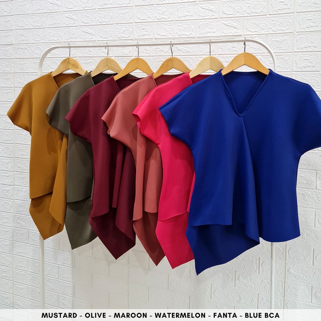 2873 vinvin scuba top ready best seller blouse scuba