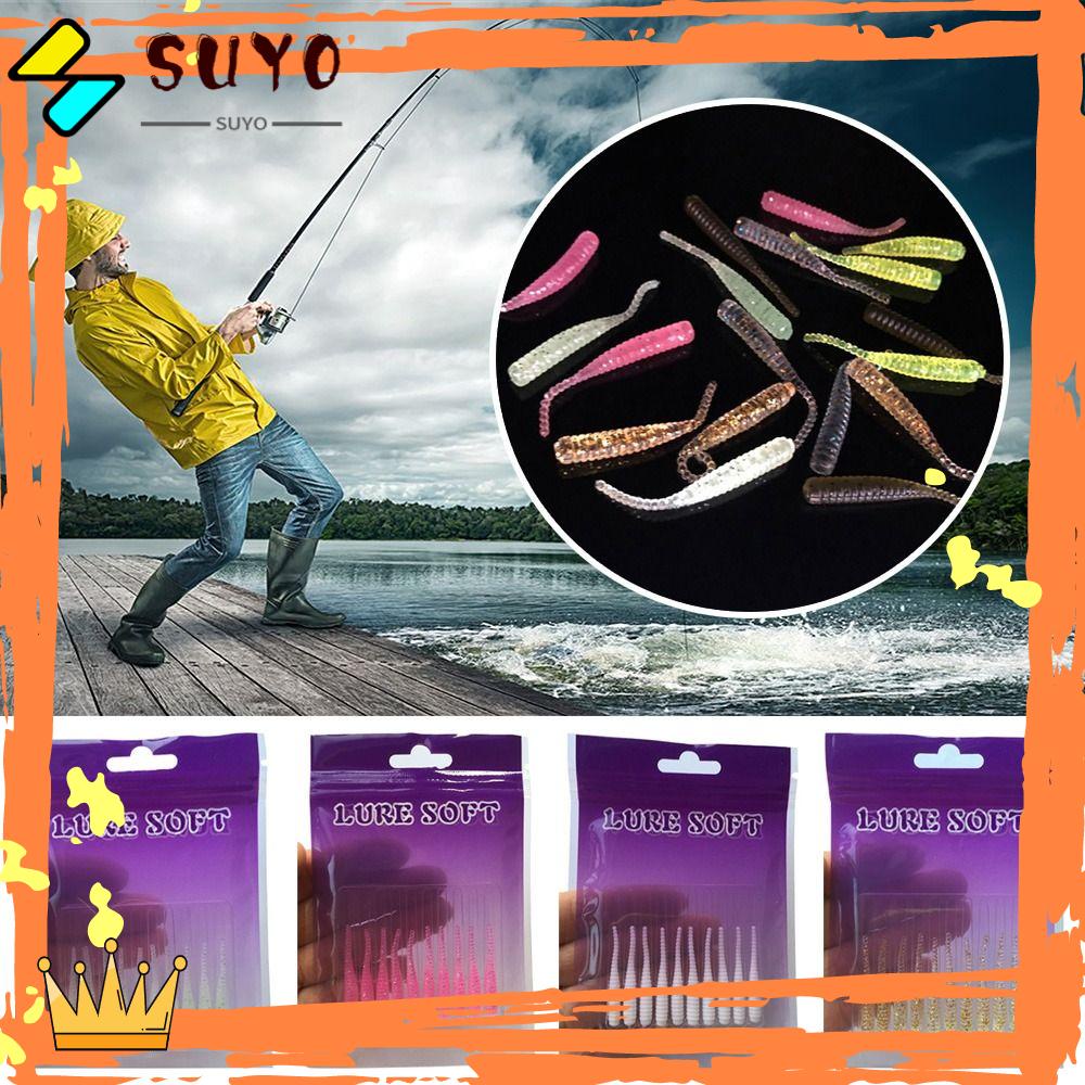 Suyo 100pcs/set Umpan Pancing Tahan Lama Garam Buatan Bau Ikan Kecil