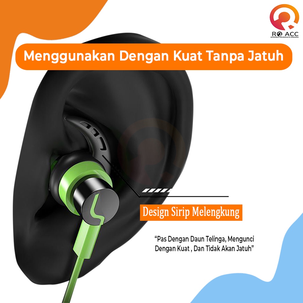 [RO ACC] NANVAN NVN-R6 HEADSET HEDSET EARPHONE GAMING NEW SPORTY DESIGN JACK 3.5MM UNIVERSAL