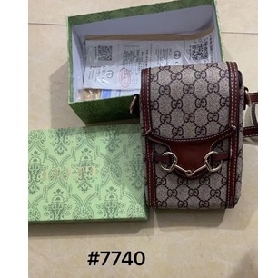 ( BISA COD) tas camera GG with box 7740 GG PHONE SLING BAG (REAL PICTURE)