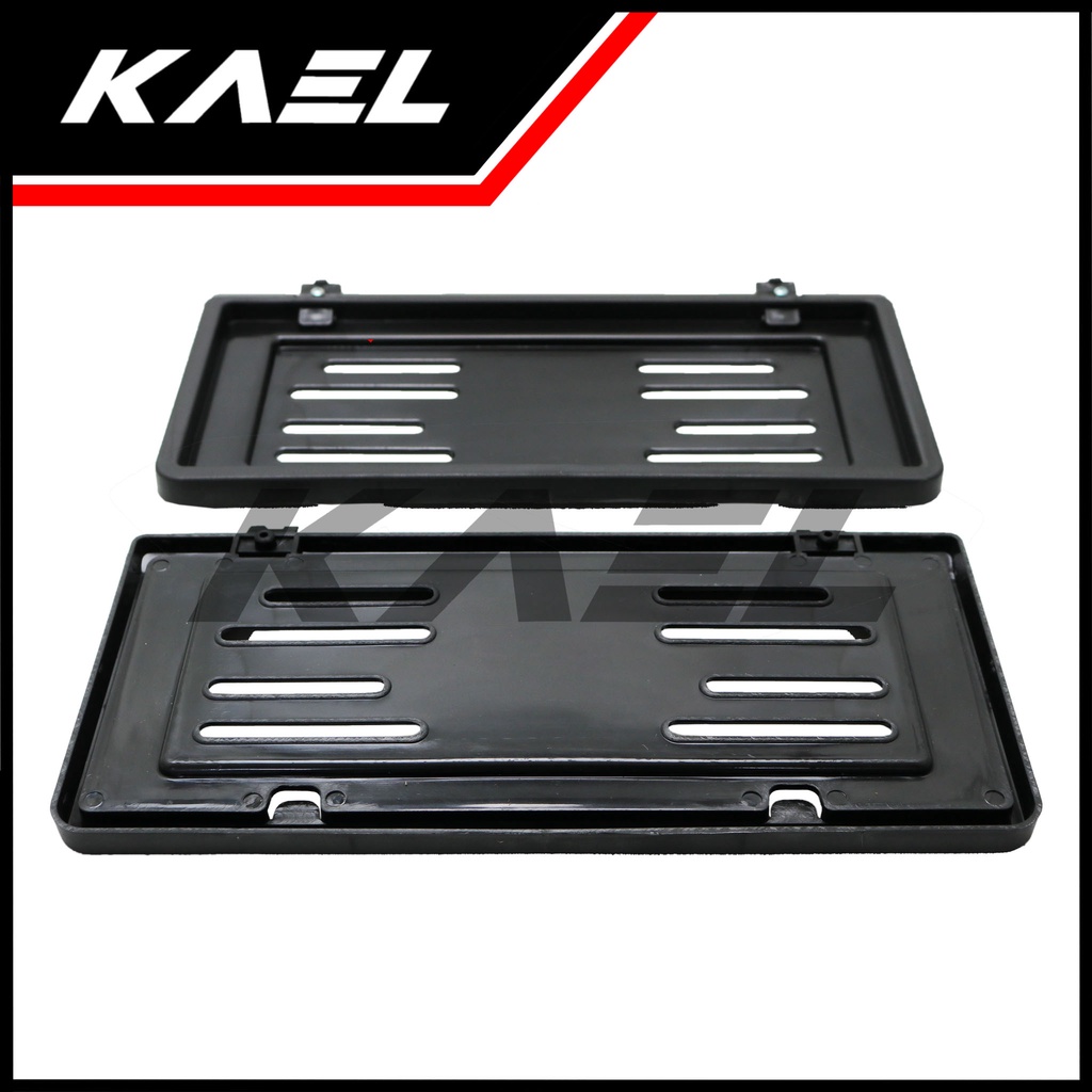 Cover Plat Nomor Model Tipe Xenia Untuk Semua Jenis Motor Universal Beat FI eSP Street Sporty Pop/Vario 110-125 Techno/Scoopy/Grand/Spacy/Supra X 125 Fit New/Revo Absolute/Blade Tempat-Dudukan Pelat Nomer 1 Set-2 Pc-Pcs-Biji