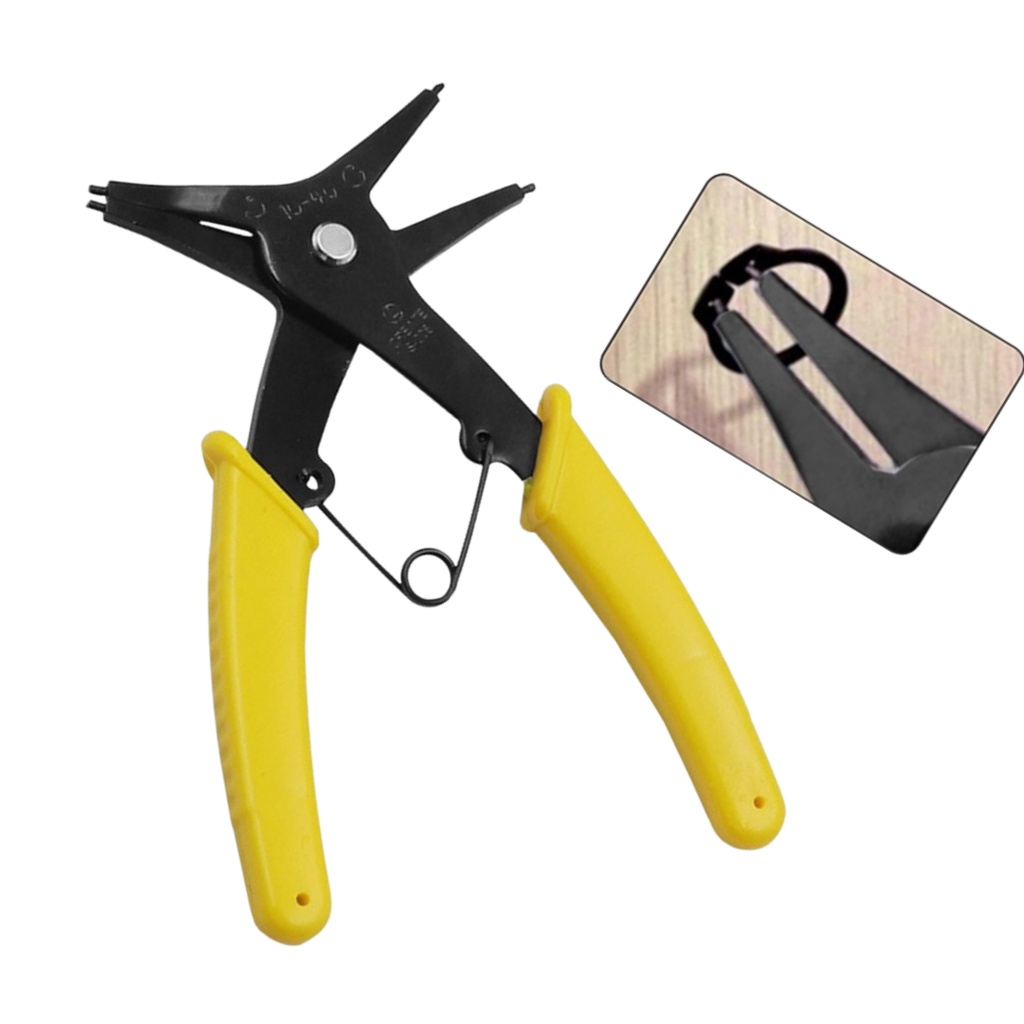 KDK Tang Snap Ring Pliers 4 Way Tang Penjepit Lurus Buka Tutup 2 Fungsi 2 IN 1 Pasang Ring Range 10 - 40mm Circlip