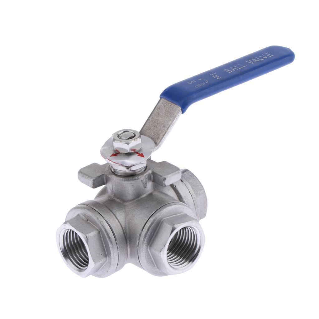 Ball Valve 3arah Stainless Steel 304untuk Steam Gas Air DN15