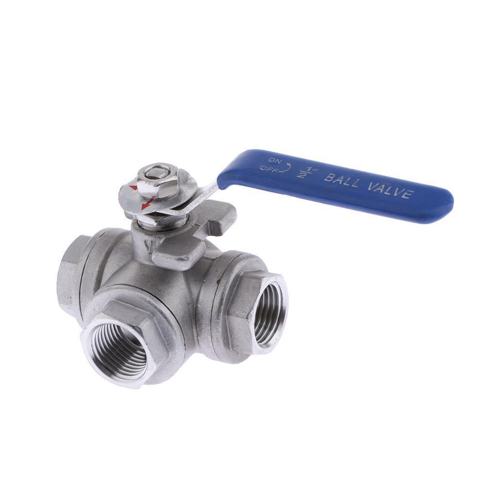 Ball Valve 3arah Stainless Steel 304untuk Steam Gas Air DN15