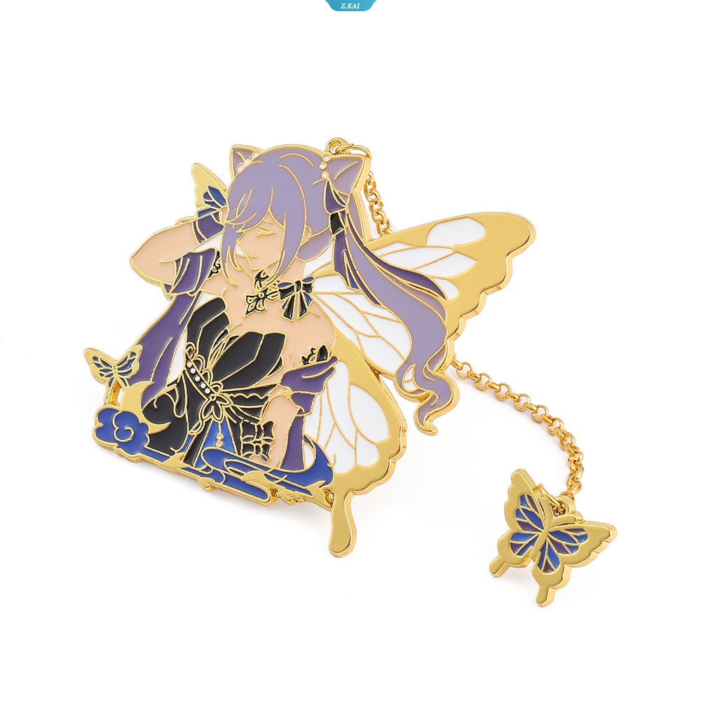 Kartun Lucu Genshin Dampak Logam Keqing Hu Tao Venti Kaedehara Kazuha Bros Kreatif Kecil Lucu Penggemar Peringatan Lencana Pin Perhiasan Hadiah Aksesoris [ZK]