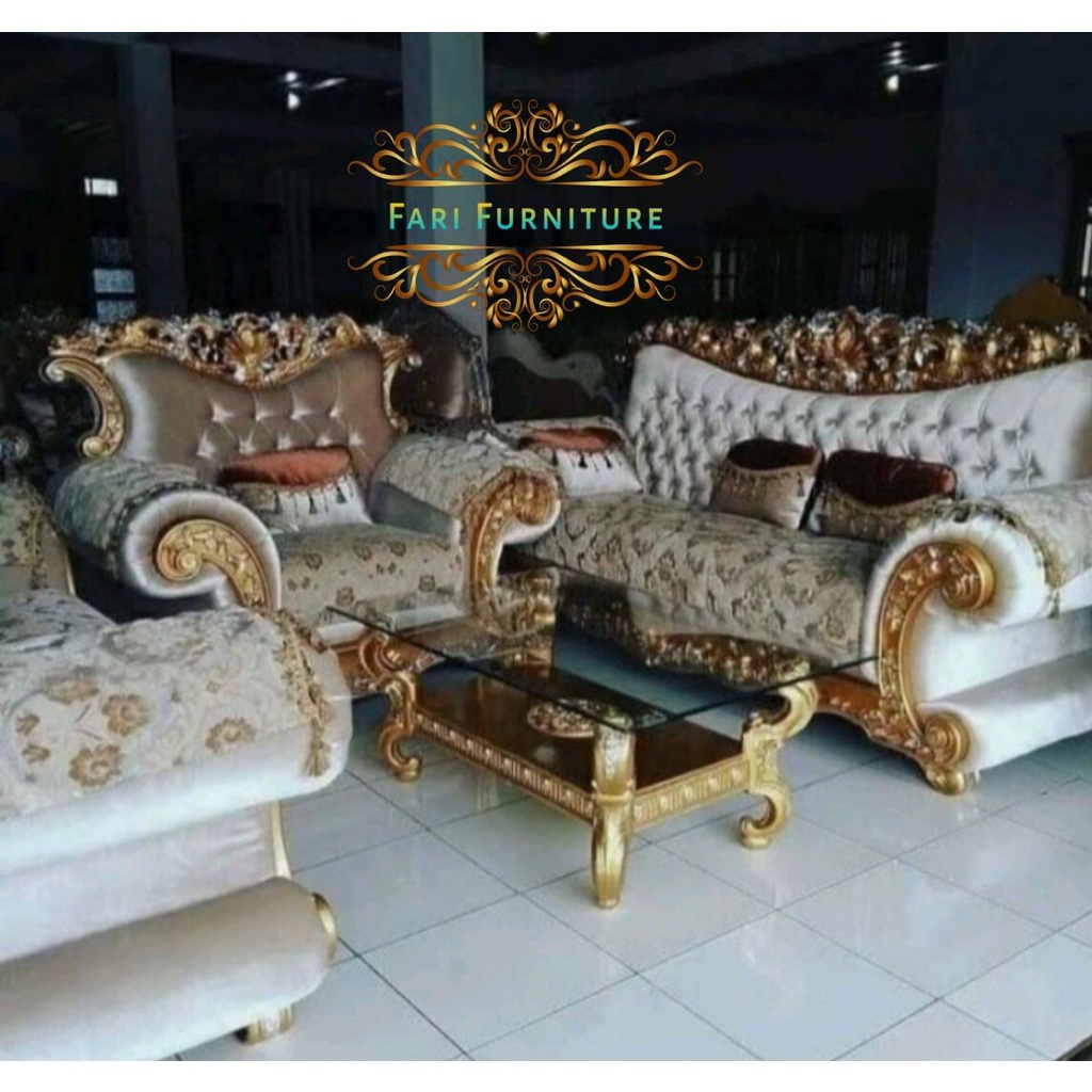Sofa Mewah Jati Furniture Jepara