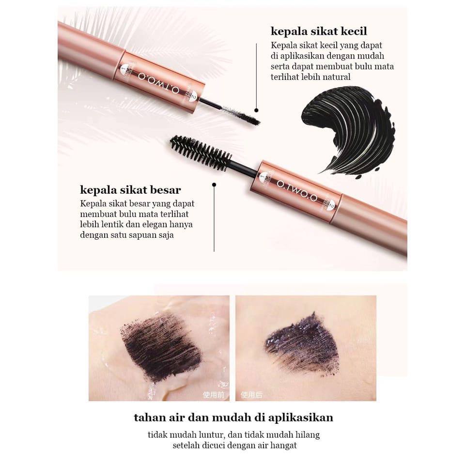 O.TWO.O Miracle Mascara 2 in 1 Silk Fiber Waterproof And Fast Dry SK