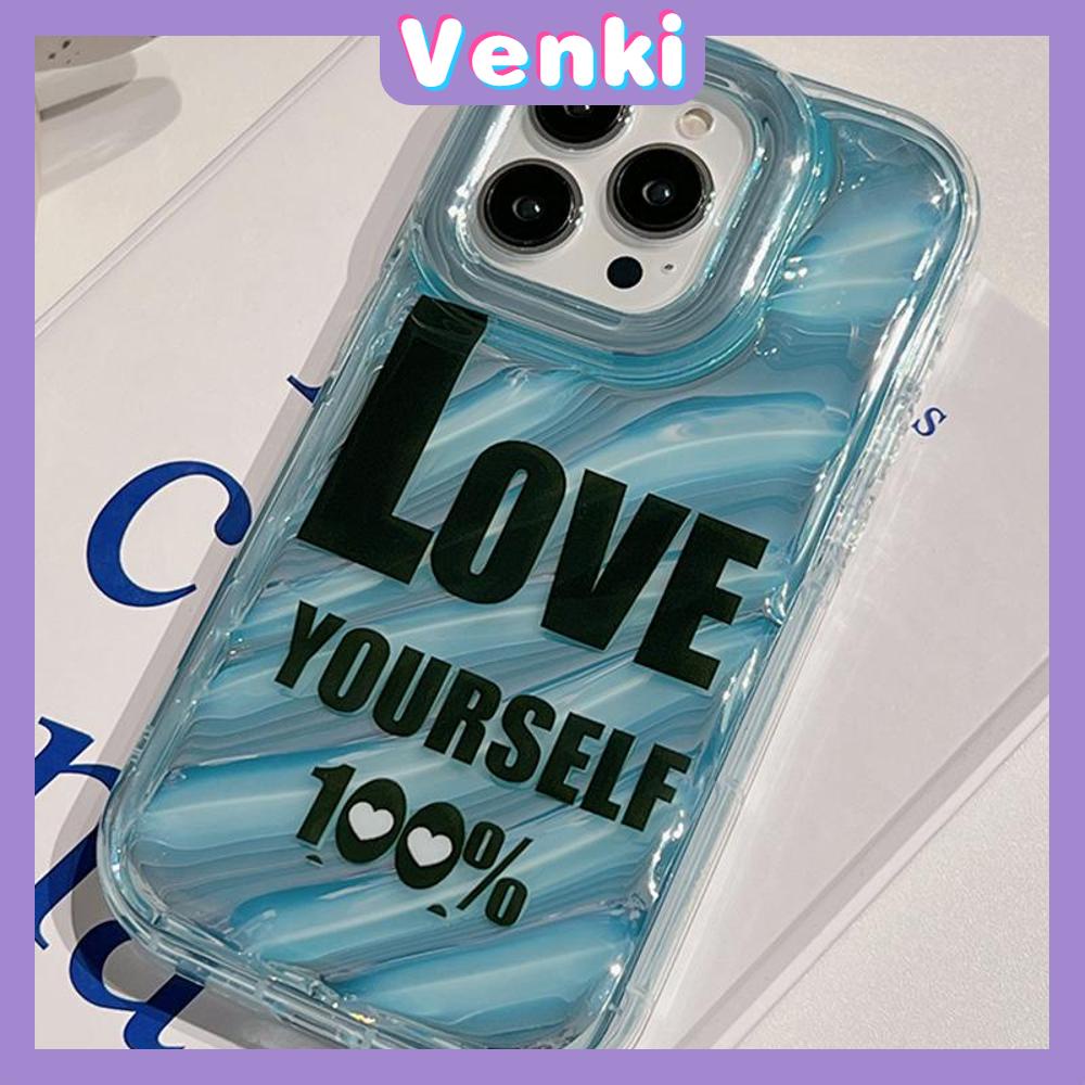 VENKI - For iPhone 11 iPhone Case Laser Reflective Transparent Phone Case TPU Soft Shockproof Airbag Case Protective Camera Blue English Compatible with iPhone 14 13 Pro max 12