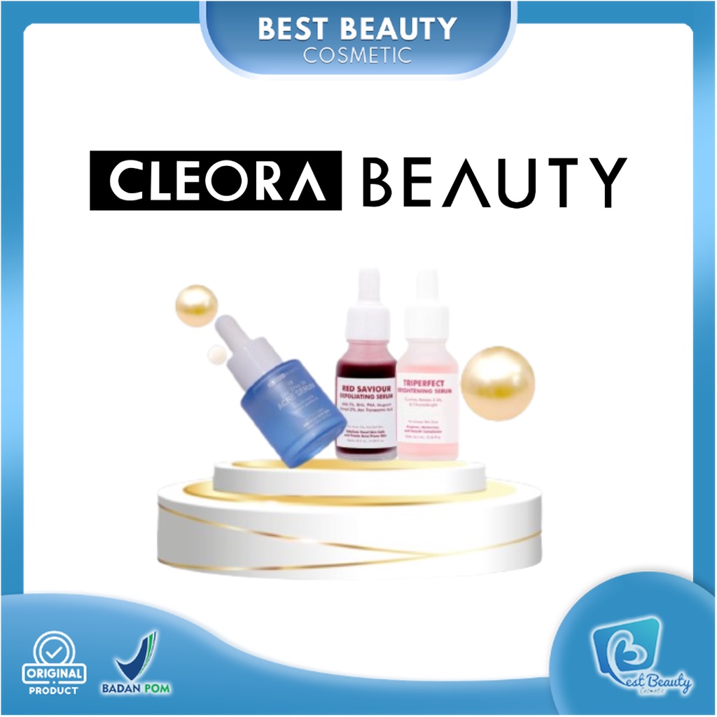 ★ BB ★ CLEORA  Serum Series | Red Savior Exfoliating Serum - Acne Serum 20ml - Triperfect Brightening Serum 16,5ml